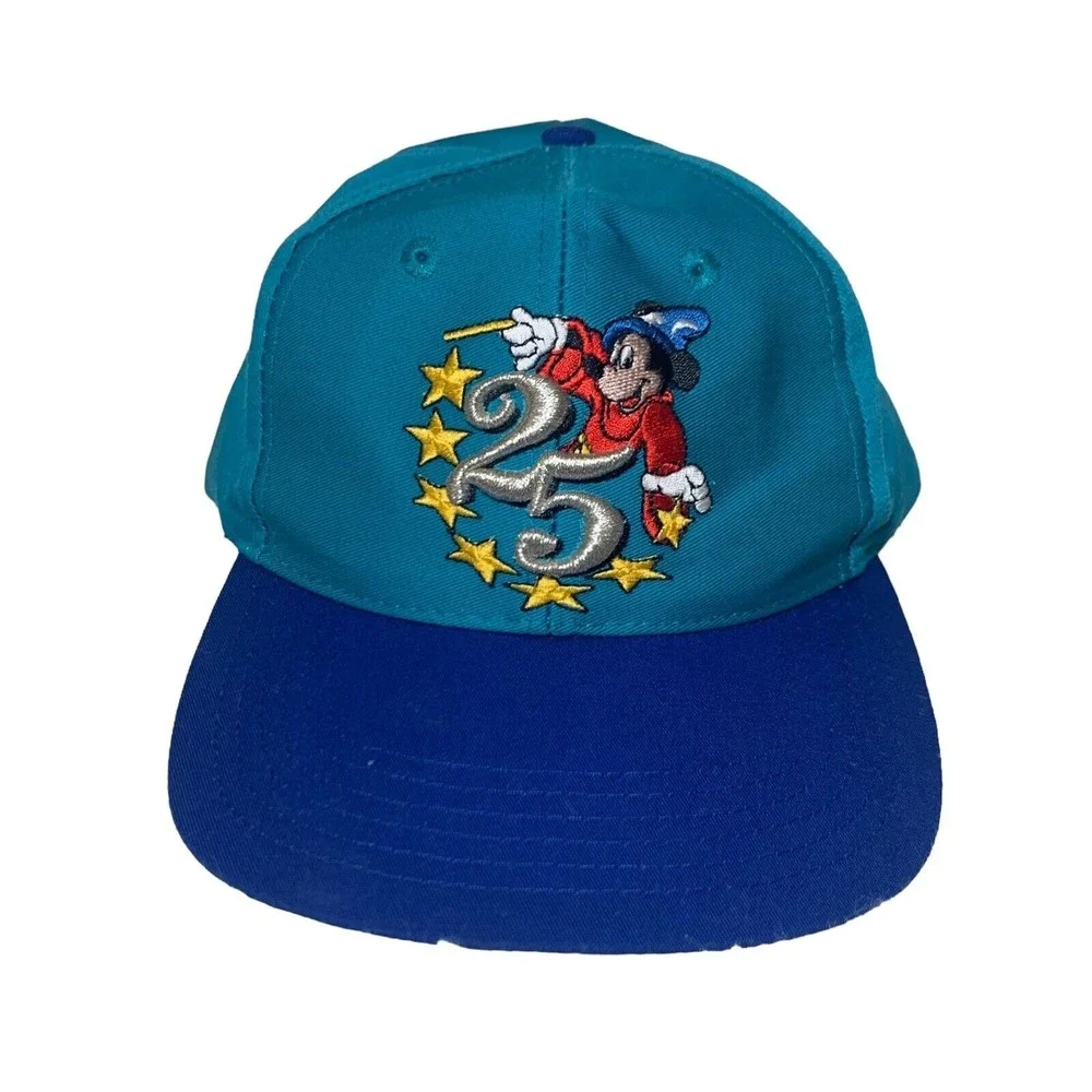 WALT DISNEY WORLD 25 ANNIVERSARY MICKEY MOUSE SNAPBACK HAT CAP Kids Youth Size